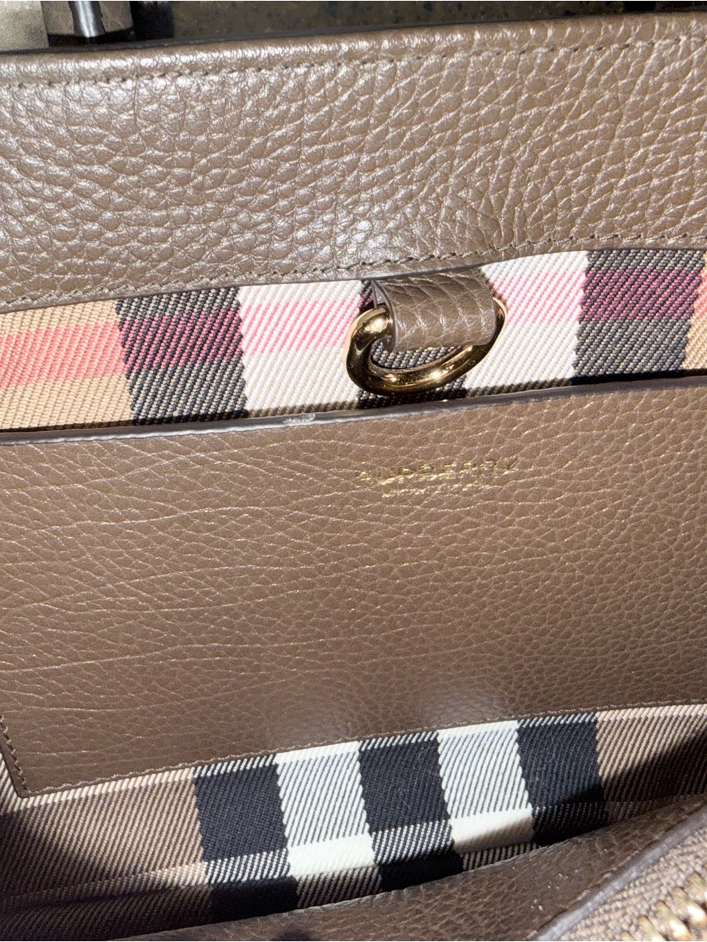 Burberry Leather Structured Top-Handle Bag - Picture 6 of 15
